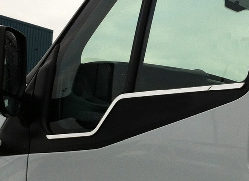 Chrome Side Door Window Sill Trim Set Covers To Fit Ford Transit (2000-13)